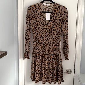 NWT Mango cheetah mini dress